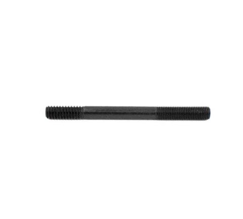 Stud - 10 mm x 1.25 and 10 mm x 2.00 Thread - 4.550 in Long - Broached - Chromoly - Black Oxide - Universal - Each