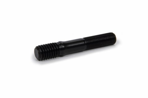 Stud - 7/16-14 and 3/8-24 in Thread - 2.5 in Long - Broached - Chromoly - Black Oxide - Universal - Each