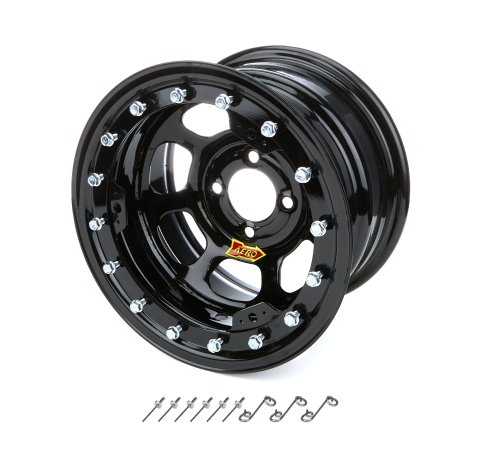 Wheel - 33-Series - 13 x 8 in - 3.000 in Backspace - 4 x 4.00 in Bolt Pattern - Beadlock - Steel - Black Powder Coat - Each