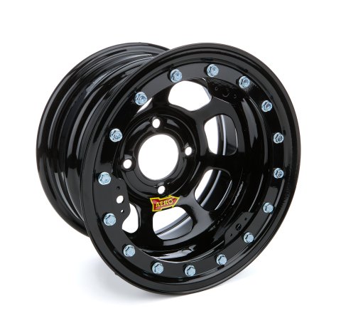 Wheel - 33-Series - 13 x 8 in - 3.000 in Backspace - 4 x 4.50 in Bolt Pattern - Beadlock - Steel - Black Powder Coat - Each
