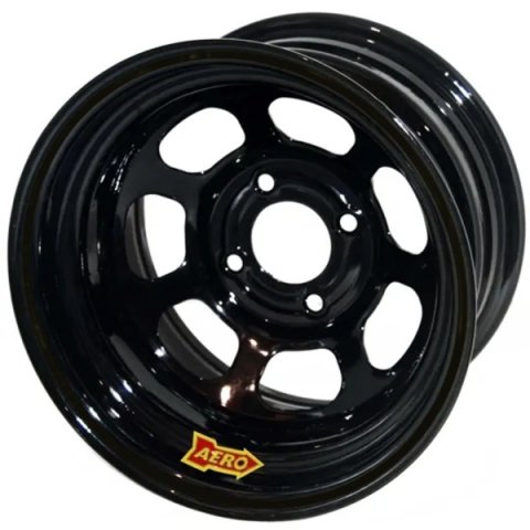 Wheel - 36-Series - 13 x 8 in - 2.000 in Backspace - 4 x 4.50 in Bolt Pattern - Steel - Black Powder Coat - Each