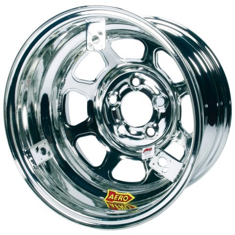 Wheel - 52-Series - 15 x 8 in - 2.000 in Backspace - 5 x 5.00 in Bolt Pattern - Steel - Chrome - Each