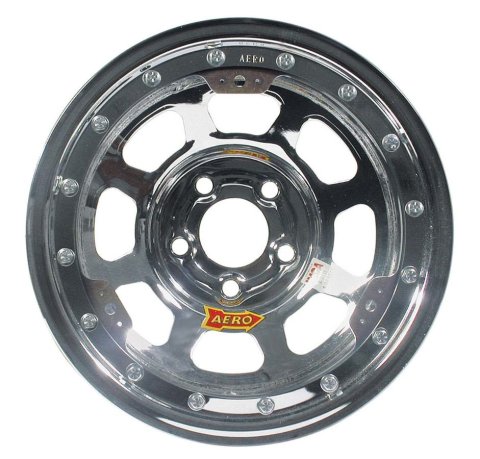 Wheel - 53-Series - 15 x 8 in - 4.000 in Backspace - 5 x 4.75 in Bolt Pattern - Beadlock - Steel - Chrome - Each