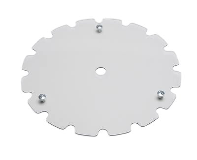 Mud Cover - Quick Release Fastener - Scalloped - Plastic - Clear - 15 in Beadlock Wheels - Each