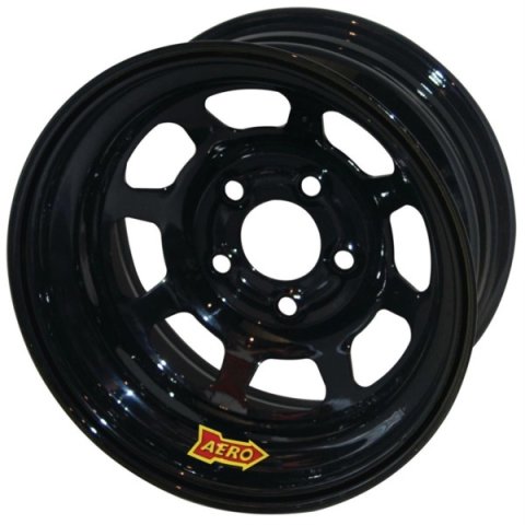 Wheel - 56-Series - 15 x 8 in - 2.000 in Backspace - 5 x 5.00 in Bolt Pattern - Steel - Black Powder Coat - Each