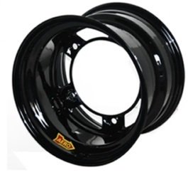 Wheel - 58-Series - 15 x 10 in - 4.000 in Backspace - Wide 5 Bolt Pattern - Steel - Black Powder Coat - Each
