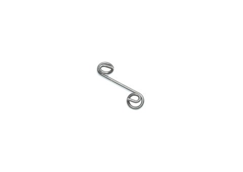 Quick Turn Fastener Spring - 1-3/8 in Long - 0.250 in Reach - Steel - Natural - Each