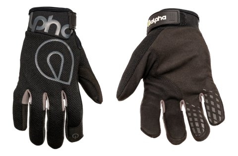 Shop Gloves - The Standard - Hook and Loop Closure - Neoprene Cuff - Mesh Top - Touch Screen Capable - Synthetic Leather Palm - Black - Medium - Pair