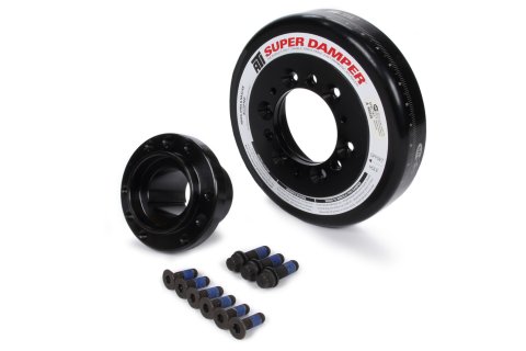 Harmonic Balancer - Super Damper - 7.074 in OD - SFI 18.1 - Aluminum / Steel - Black - Internal Balance - Big Block Chevy - Each