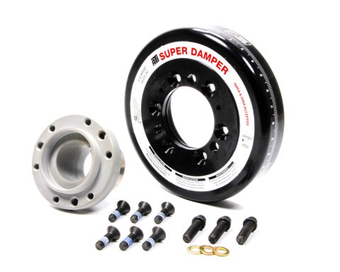 Harmonic Balancer - Super Damper - 7.074 in OD - SFI 18.1 - Aluminum - Black Oxide - Internal Balance - Big Block Chevy - Each