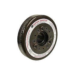 Harmonic Balancer - Super Damper - 6.325 in OD - SFI 18.1 - Aluminum / Steel - Black - Internal Balance - Small Block Chevy - Each