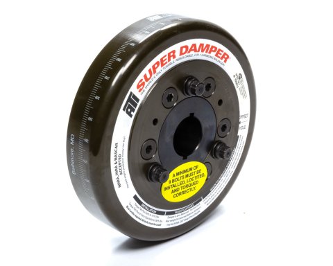 Harmonic Balancer - Super Damper - 7.074 in OD - SFI 18.1 - Steel - Black Oxide - Internal Balance - Small Block Chevy - Each