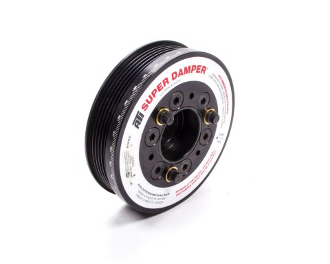 Harmonic Balancer - Serpentine Super Damper - 5.500 in OD - SFI 18.1 - Aluminum / Steel - Black - Internal Balance - Ford Modular - Each