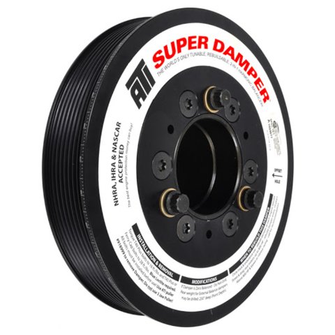 Harmonic Balancer - Super Damper - 7.480 in OD - SFI 18.1 - Steel - Black Oxide - internal Balance - Mopar Gen III Hemi - Each