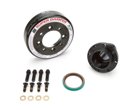 Harmonic Balancer - Super Damper - 6.325 in OD - SFI 18.1 - Steel - Black Oxide - Internal Balance - Small Block Ford - Each