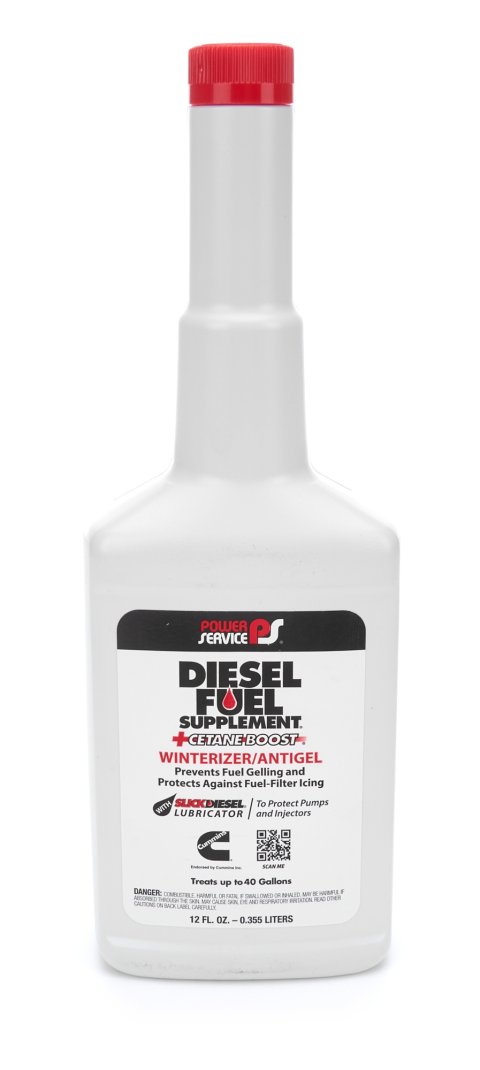 Fuel Additive - Diesel Fuel Supplement Artic Blend - Stabilizer - Cetane Booster - Anti-Gel - Lubricant - 12 oz Bottle - Diesel - Each
