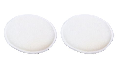 Applicator Pad - Polish Applicator - 4.5 in Diameter - Cotton - White - Pair