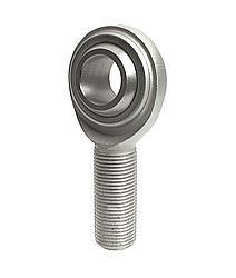 Rod End - CM Series - Spherical - 3/16 in Bore - 10-32 Right Hand Male Thread - Steel - Zinc Oxide - Each
