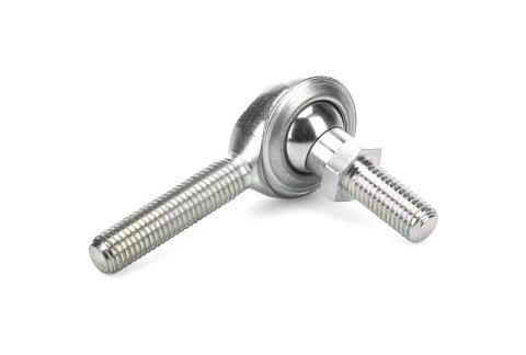 Rod End - CM-S Series - Spherical - 1/4-28 in Stud - 1/4-28 in Right Hand Male Thread - Steel - Zinc Oxide - Each