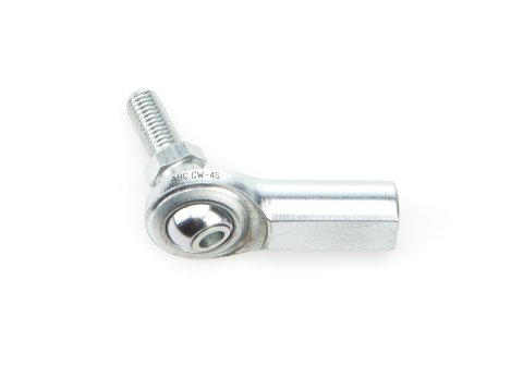 Rod End - CW-S Series - Spherical - 1/4-28 in Stud - 1/4-28 in Right Hand Female Thread - Steel - Zinc Oxide - Each