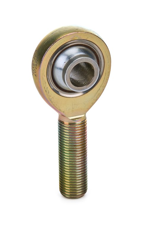 Rod End - HXAB-T Series - Spherical - 7/16 in Bore - 1/2-20 in Left Hand Male Thread - High Misalignment - PTFE - Steel - Cadmium - Each