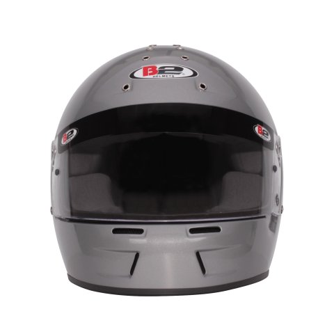 Helmet - Vision EV - Closed Face - Snell SA2020 - Head and Neck Support Ready - Metallic Silver - Large - Each