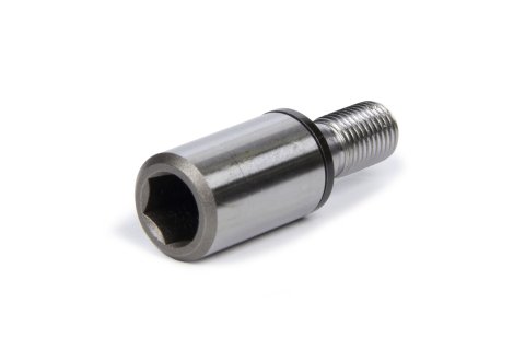 Oil Pump Drive Spud - 3/8-24 in Thread to 3/8 in Hex Drive - Steel - Natural - Barnes Oil Pump - Each