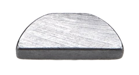 Woodruff Key - 0.484 in Length - 0.122 in Wide - Steel - Natural - Each