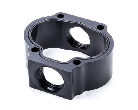 Oil Pump Body - 1.375 in Wide Gear Body - 12 AN Inlet - 12 AN Outlet - Aluminum - Black Anodized - Barnes Oil Pumps - Each