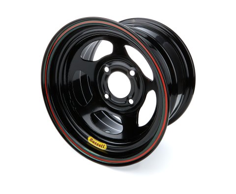 Wheel - 8 Spoke D-Hole Lightweight - 13 x 8 in - 4.000 in Backspace - 4 x 4.50 in Bolt Pattern - Steel - Black Powder Coat - Each