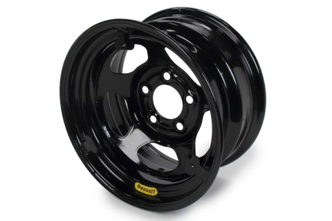 Wheel - Armor Edge - 15 x 8 in - 3.000 in Backspace - 5 x 5.00 in Bolt Pattern - Mud Cover Tabs - Steel - Black Powder Coat - Each