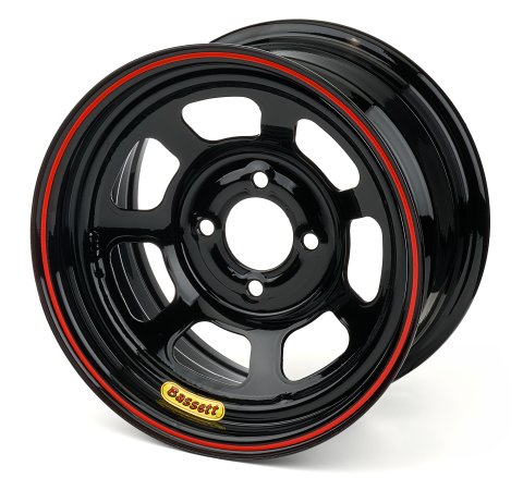 Wheel - Inertia Advantage - 13 x 7 in - 4.000 in Backspace - 4 x 100 mm Bolt Pattern - Steel - Black Powder Coat - Each