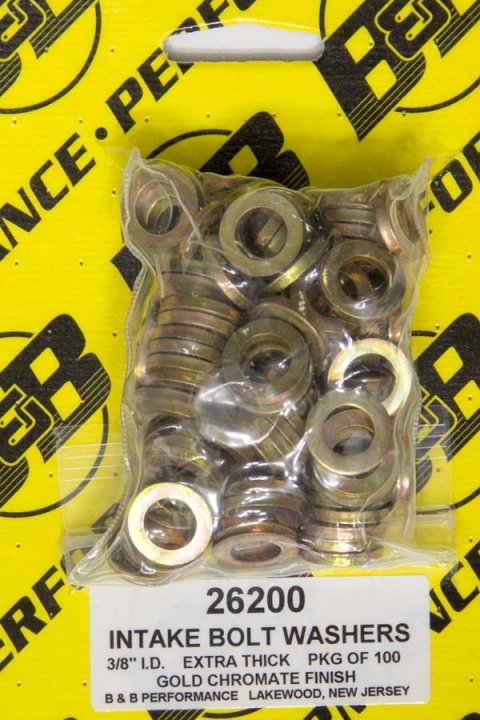 Flat Washer - 0.375 in ID - 0.625 in OD - 0.1 in Thick - Steel - Cadmium - Universal - Set of 100