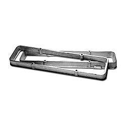 Valve Cover Spacer - 1.150 in Tall - Aluminum - Natural - Small Block Chevy - Pair