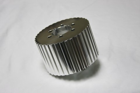Supercharger Pulley - Gilmer - 3-1/2 in Wide - 34 Tooth - 1/2 in Pitch - Aluminum - Polished - Each