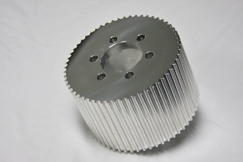 Supercharger Pulley - HTD - 3-1/2 in Wide - 56 Tooth - 8 mm Pitch - Aluminum - Polished - Each