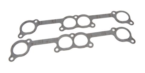 Exhaust Header / Manifold Gasket - 2.033 x 1.841 in D Port - Steel Core Graphite - 13 Degree Heads - Small Block Chevy - Pair
