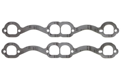 Exhaust Header / Manifold Gasket - 1.550 x 1.670 in D Port - Graphite - Small Block Chevy - Pair