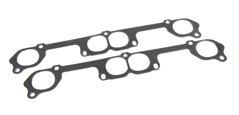 Exhaust Header / Manifold Gasket - 2.060 x 1.900 in Oval Port - Graphite - Small Block Chevy - Pair