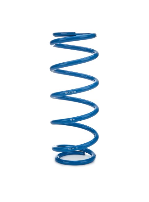 Coil Spring - Coil-Over - 2.5 in ID - 10 in Length - 150 lb/in Spring Rate - Steel - Blue Powder Coat - Each