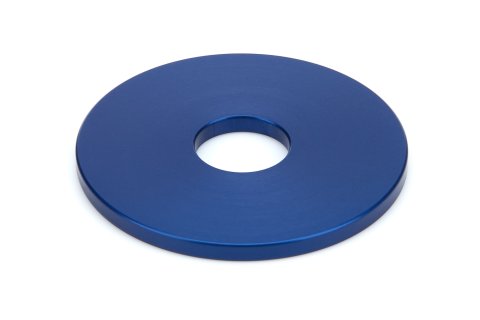 Flat Washer - Bump Stop Divider - 14 mm ID - 50 mm OD - 3 mm Thick - Aluminum - Blue Anodized - Each