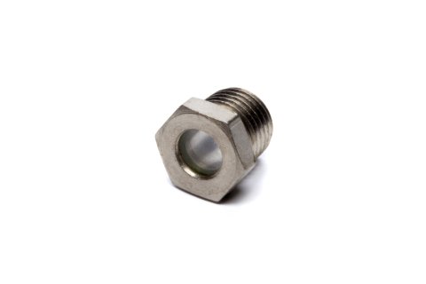 Oil Level Sight Gauge - 1/4 in NPT Male Thread - 5/8 in Hex Head - Blower Shop Supercharger - Each