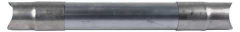 Exhaust H-Pipe Tube - 3 in Diameter - Steel - Natural - Each