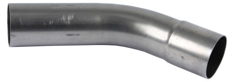 Exhaust Bend - 45 Degree - 3 in Diameter - 6 in Radius - 7 x 8.5 in Legs - Steel - Natural - Each