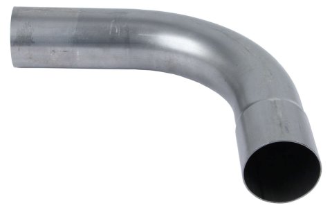 Exhaust Bend - 90 Degree - 3.5 in Diameter - 9 in Radius - 13.5 x 15 in Legs - Steel - Natural - Each