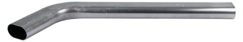 Exhaust Tailpipe - Oval - 3 in Diameter - 3 ft Long - 60 Degree Bend - Short Radius - Steel - Universal - Each
