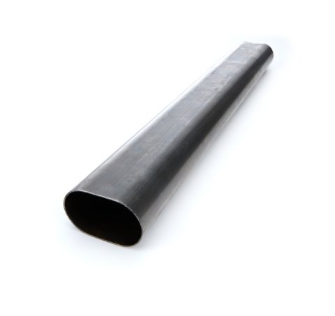 Exhaust Pipe - Straight - Oval - 3.5 in Width x 2.188 in Height - 36 in Long - Steel - Natural - Each