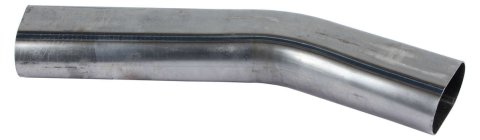 Exhaust Bend - 30 Degree - Oval - 3 in Diameter - Short Radius - Steel - Natural - Each