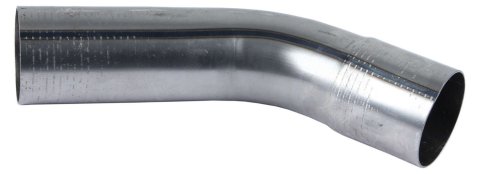 Exhaust Bend - 45 Degree - 3 in Diameter - 4.5 in Radius - 6.375 x 7.25 in Legs - Steel - Natural - Each
