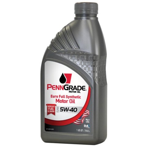 Motor Oil - Euro - 5W40 - Synthetic - 1 qt Bottle - Each